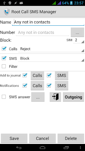 Root Call SMS Manager - Communication - apps