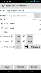 Root Call SMS Manager MOD APK (Pro مفتوح) 3