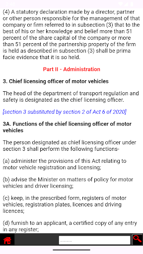 Traffic and Road Safety Act Screen 2