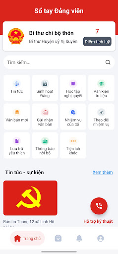 Android application Sổ tay Đảng viên Hà Giang screenshort
