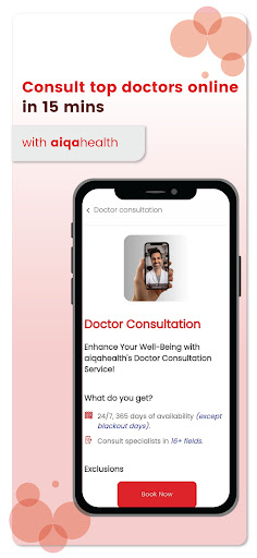 Android application aiqa health screenshort