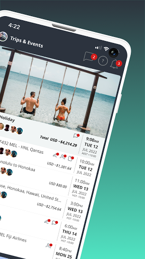 Lyfshort - Trip Organizer Screen 2
