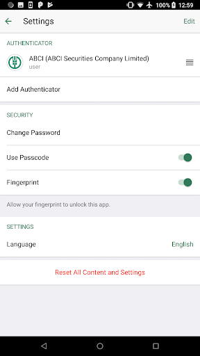 ABCIS Token Screen 2