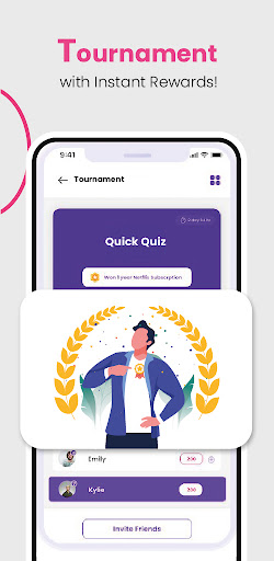 Android application QuizGiri- Live Quiz & Trivia screenshort