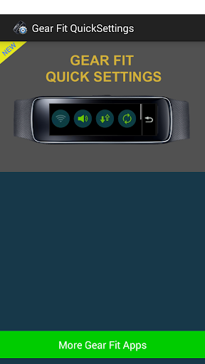Gear Fit Quick Settings