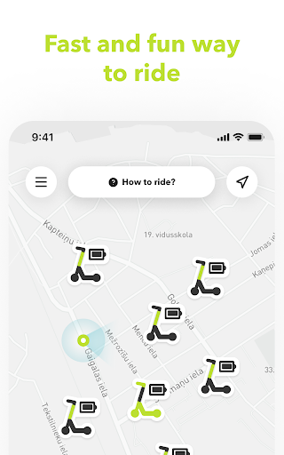 Android application Scoot screenshort