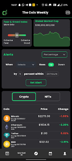 The Coin Weekly | Crypto News Screen 3