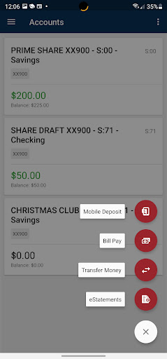 Maine Solutions FCU Mobile Screen 2