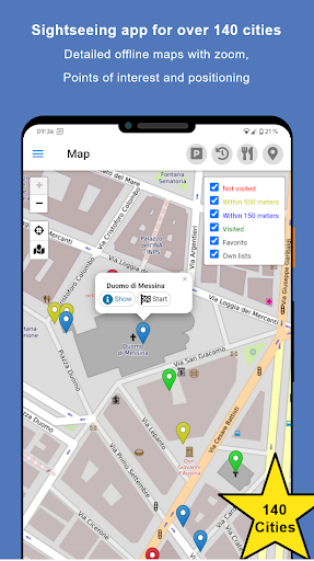 Android application Sightseeing Messina screenshort