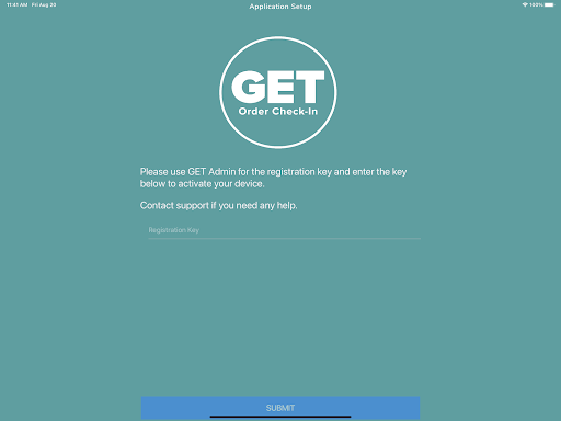 GET Order Check-In Screen 3
