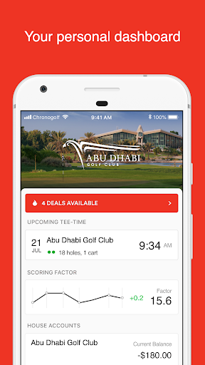 Android application Abu Dhabi Golf screenshort