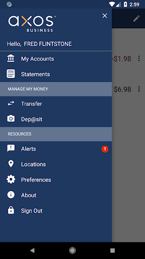 Axos Business Screen 3