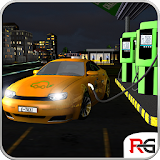Electric Car Taxi Simulator 3D icon