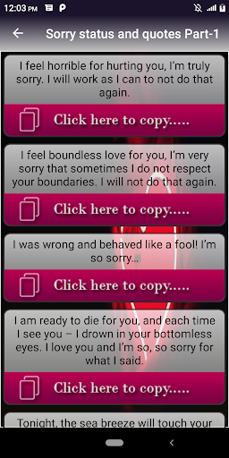 I Am Sorry status and quotes