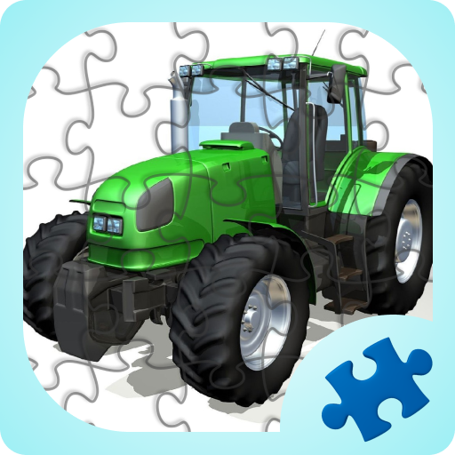 Tractors jigsaw puzzles games logo