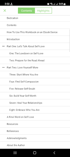 Android application Self-Love Workbook for Women screenshort