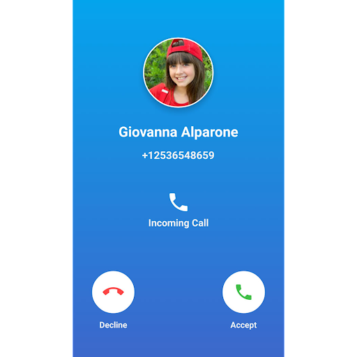 Giovanna Alparone Call Chamada Screen 2