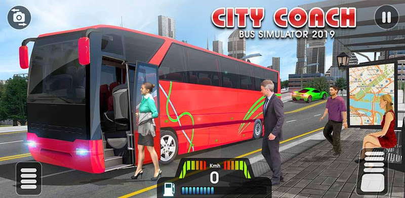 City Coach Bus Simulator 2020 - PvP Free Bus Games