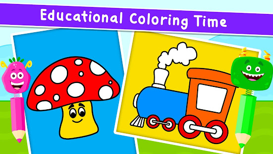 Coloring Games for Kids - Drawing & Color Book Varies with device screenshots 1