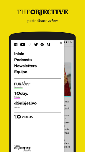 Android application The Objective screenshort