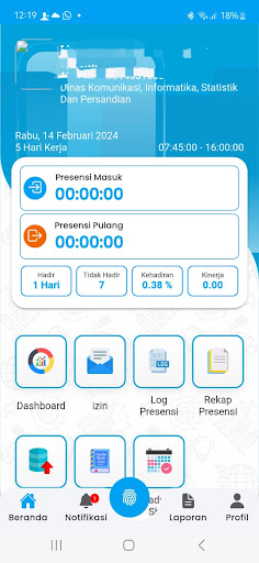 Android application Presensi Elektronik Paser screenshort