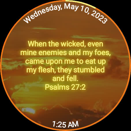 My Strength Bible Watch Face Screen 2
