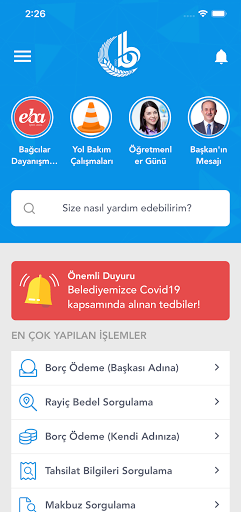 Bağcılar Belediyesi Mobil