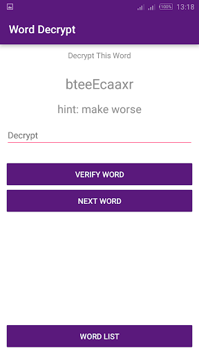 Word Decrypt Screen 2