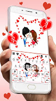 screenshot of Cute Couple Hearts Theme