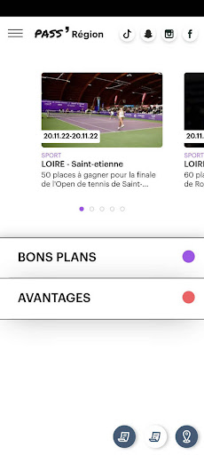 Android application Pass'Région screenshort