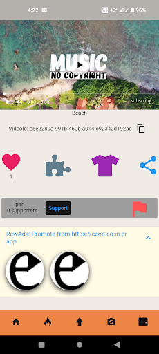 cene: create & promote content Screen 3