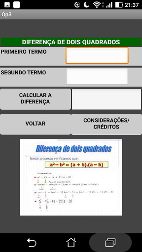 MATEMÁTICA- PRODUTOS NOTÁVEIS Screen 3