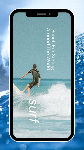 Beach For Surfing On The World Screen 3