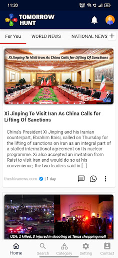 TomorrowHunt: Short / News App Screen 2