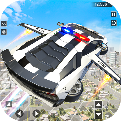 Real Police Flying Car Game 3D