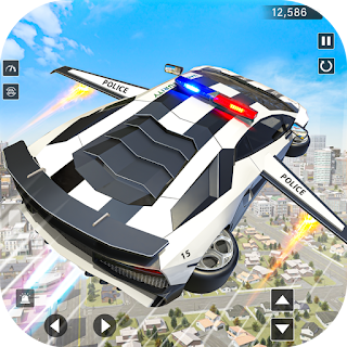 Real Police Flying Car Game 3D