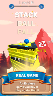 The Stack Tower : Ball Fall game 3d stick blocks ☄