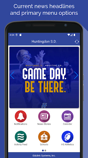 Android application Huntingdon School District screenshort