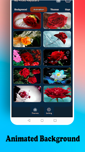Pink Roses Keyboard Screen 2