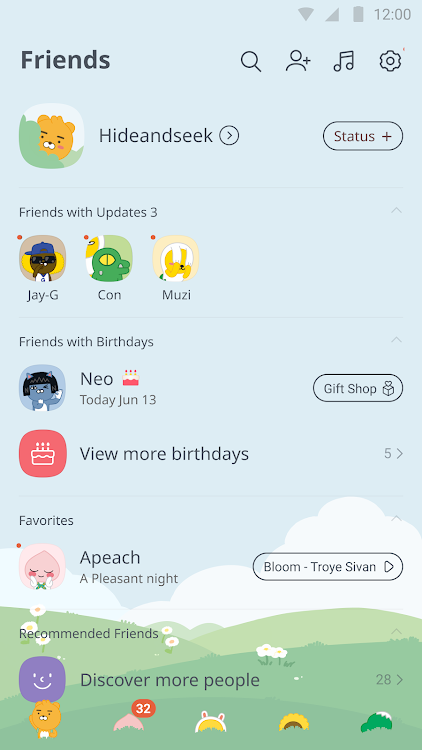 Hide and Seek-KakaoTalk Theme - 10.2.5 - (Android)