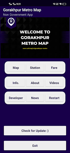 Gorakhpur Metro Map Screen 2