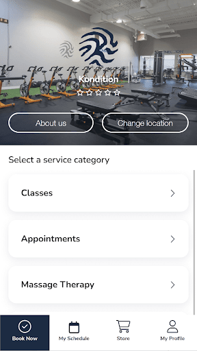 Android application Kondition screenshort