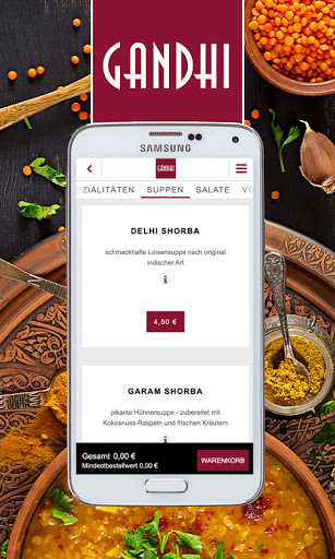 Gandhi Home Screen 2