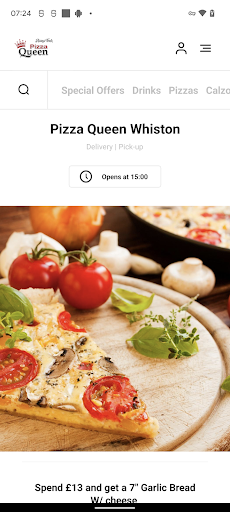 Android application Pizza Queen Whiston screenshort