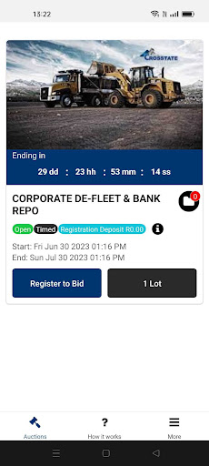 Android application Crosstate screenshort