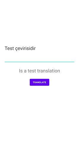 Android application Çeviri screenshort