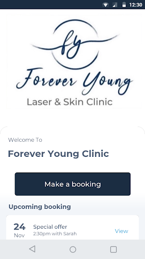 Android application Forever Young Clinic screenshort