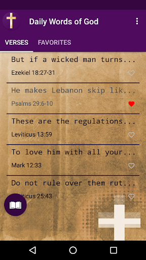 Android application Dialy Words of God screenshort