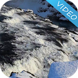 Winter Waterfall Video LWP icon