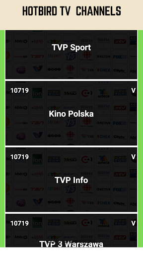 HotBird TV and RADIO Channels